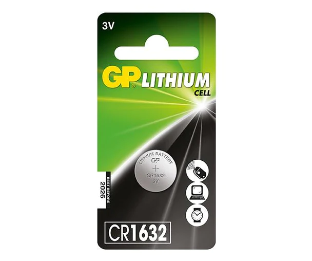 Элемент питания CR1632, 3V, 1шт, GP CR1632 BL1