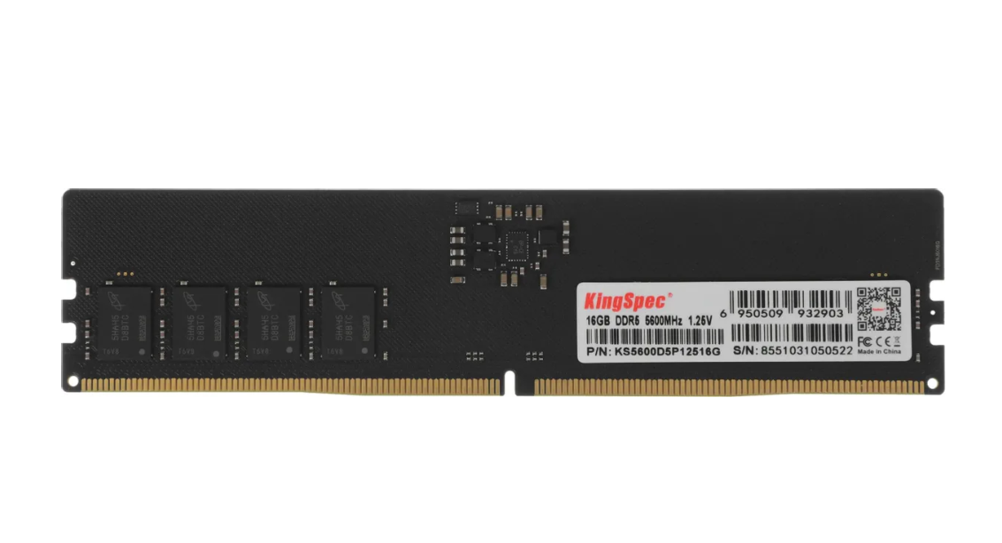 Модуль памяти DDR5 16Gb 5600MHz Kingspec