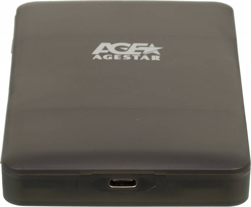 Внешний контейнер USB3.0 -> SATA 2.5", AgeStar 31UBCP3C, пластик, чёрный