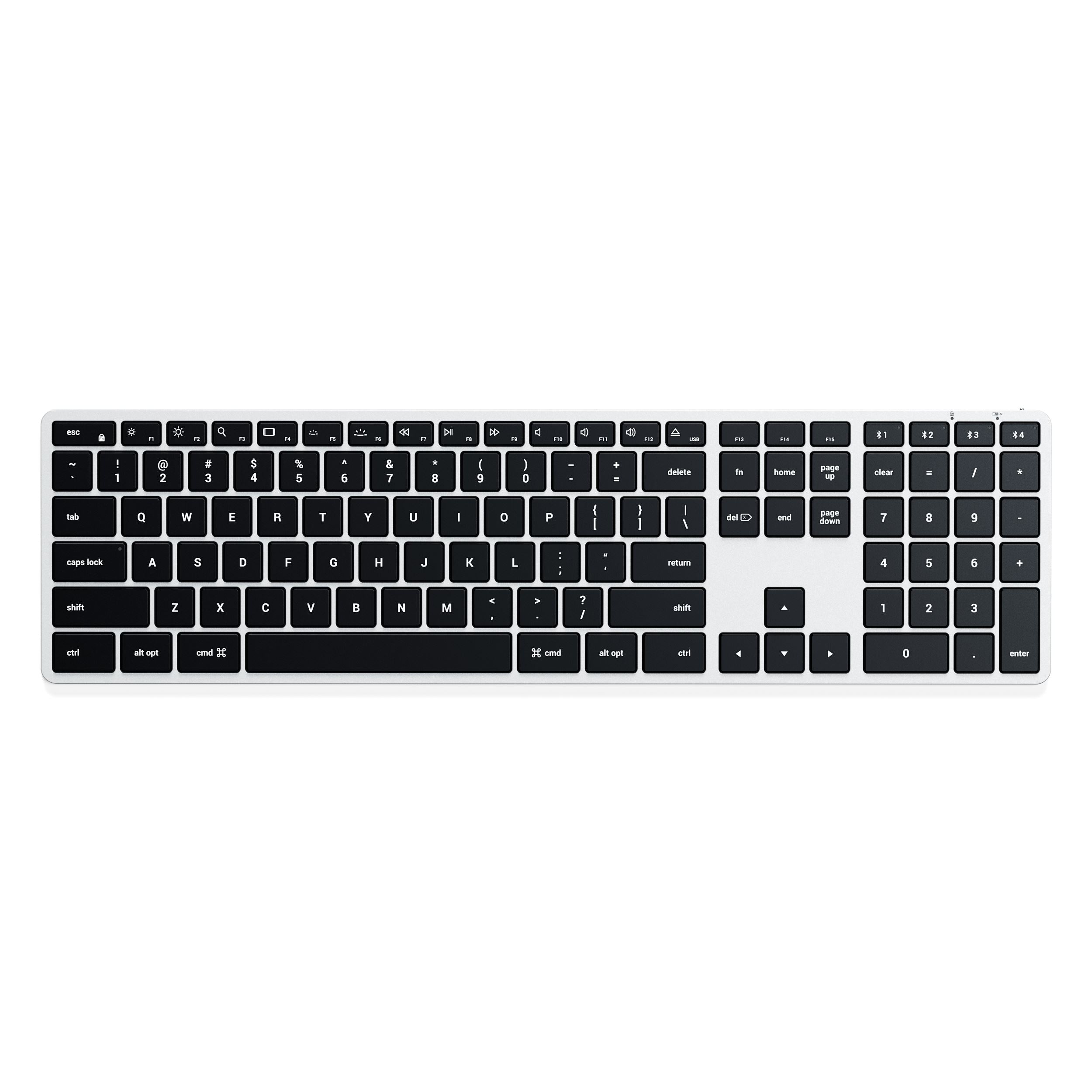 Клавиатура беспроводная Satechi Slim X3 Bluetooth Keyboard Silver