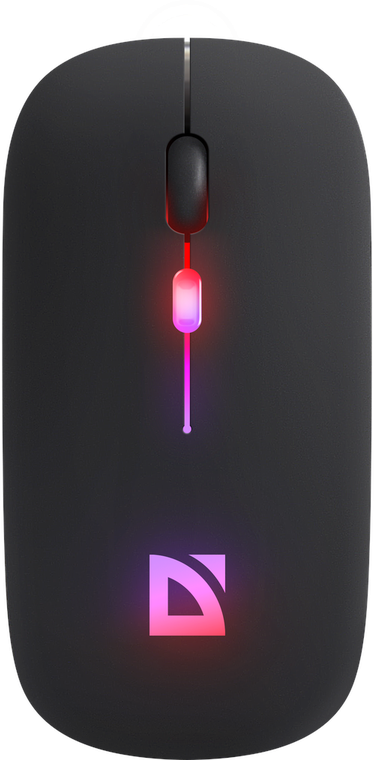 Мышь беспроводная Defender Touch MM-997 Bluetooth RGB 400mAh черный