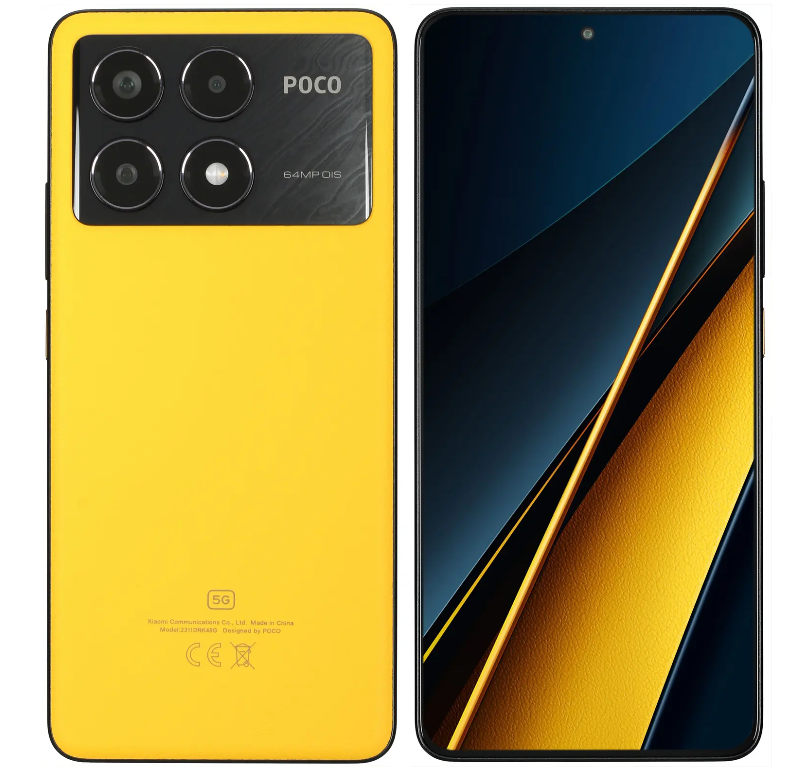 Смартфон Poco X6 Pro 12/512Gb Yellow (желтый)MZB0FV9RU