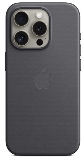 Чехол для смартфона Apple iPhone 15 Pro 6.1" - FineWoven Case with Magsafe Black (черный)