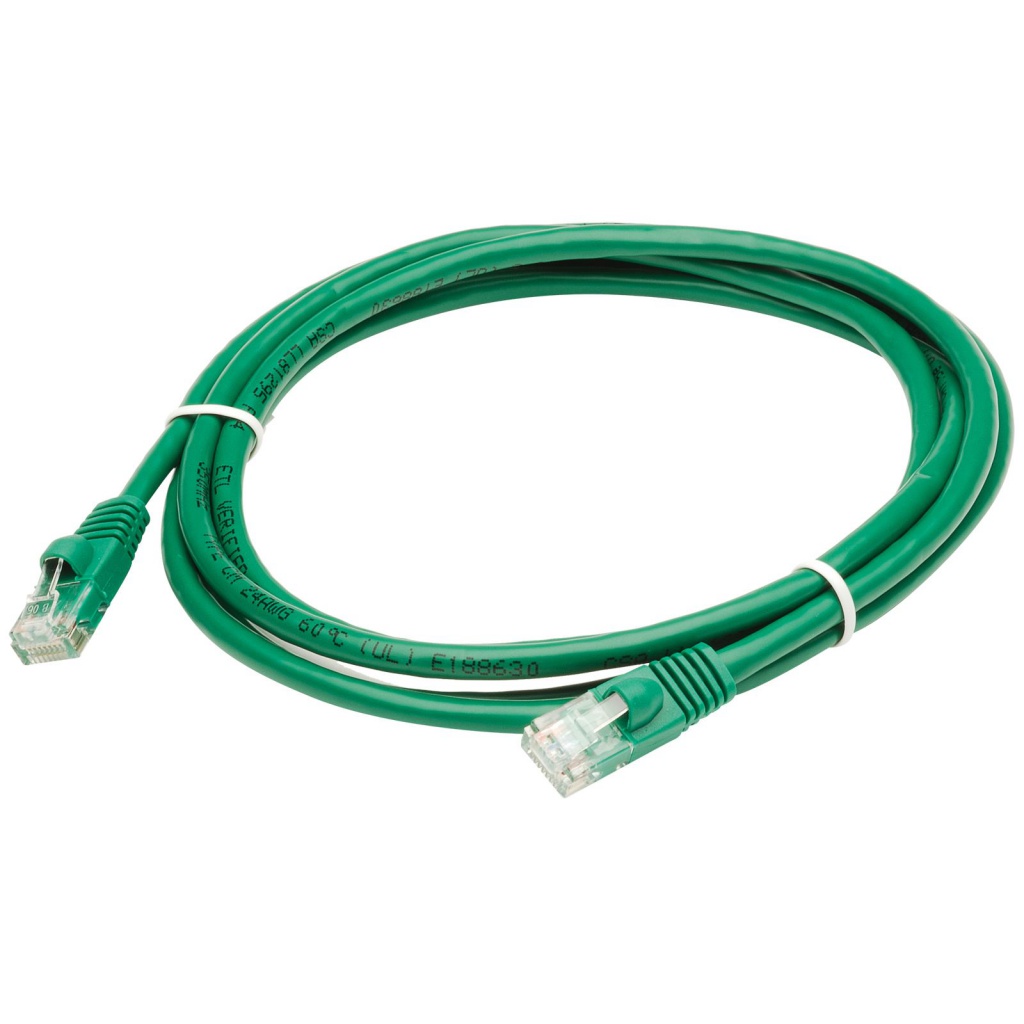 Кабель патч-корд .Patch cord кат.5e  1.0м, Cablexpert, многожильный, зеленый