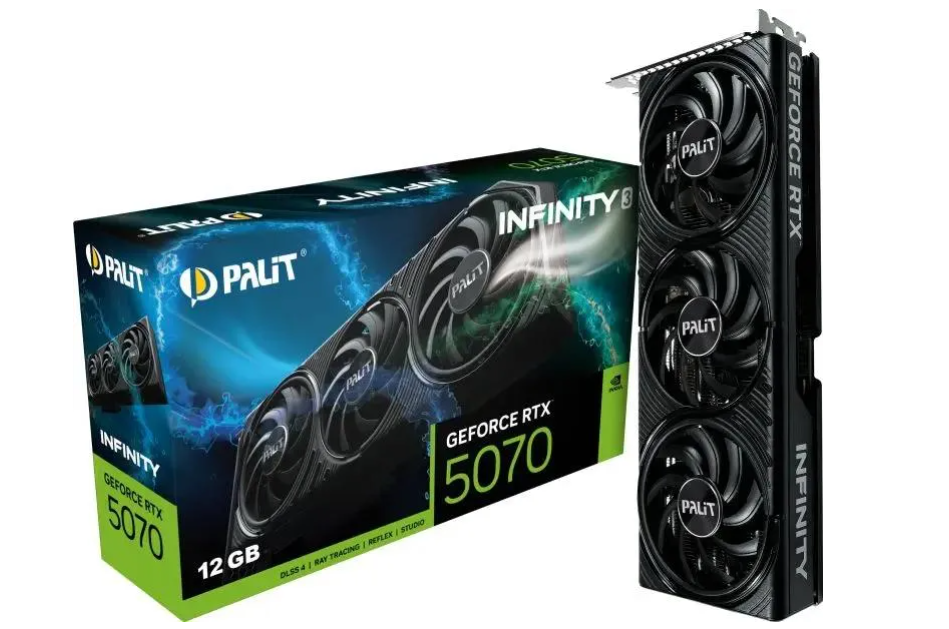 Видеокарта 12Gb PALIT RTX 5070 Infinity 3 (RTX5070) GDDR7 HDMI DP