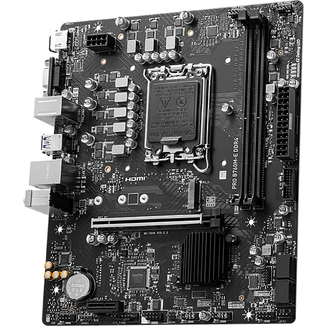 Материнская плата Socket-1700 MSI PRO B760M-E DDR4 (B760) 2xDDR4 HDMI VGA mATX