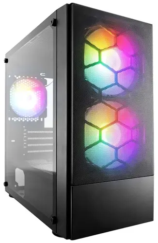 Корпус 1STPLAYER FIREBASE X4 FRGB mATX чёрный