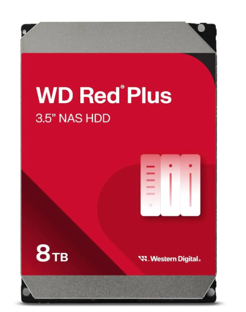 Жесткий диск SATA 8Tb WD Red Plus 5640rpm 256Mb SATA-3