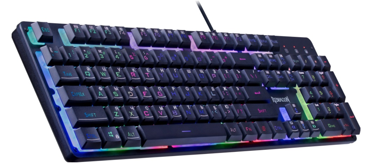 Клавиатура проводная Redragon Nagato RGB черный