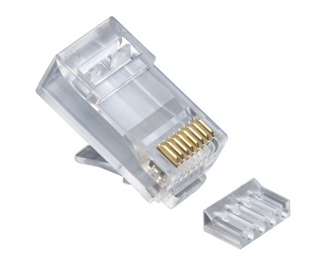 Коннектор RJ-45, кат.5 со вставкой
