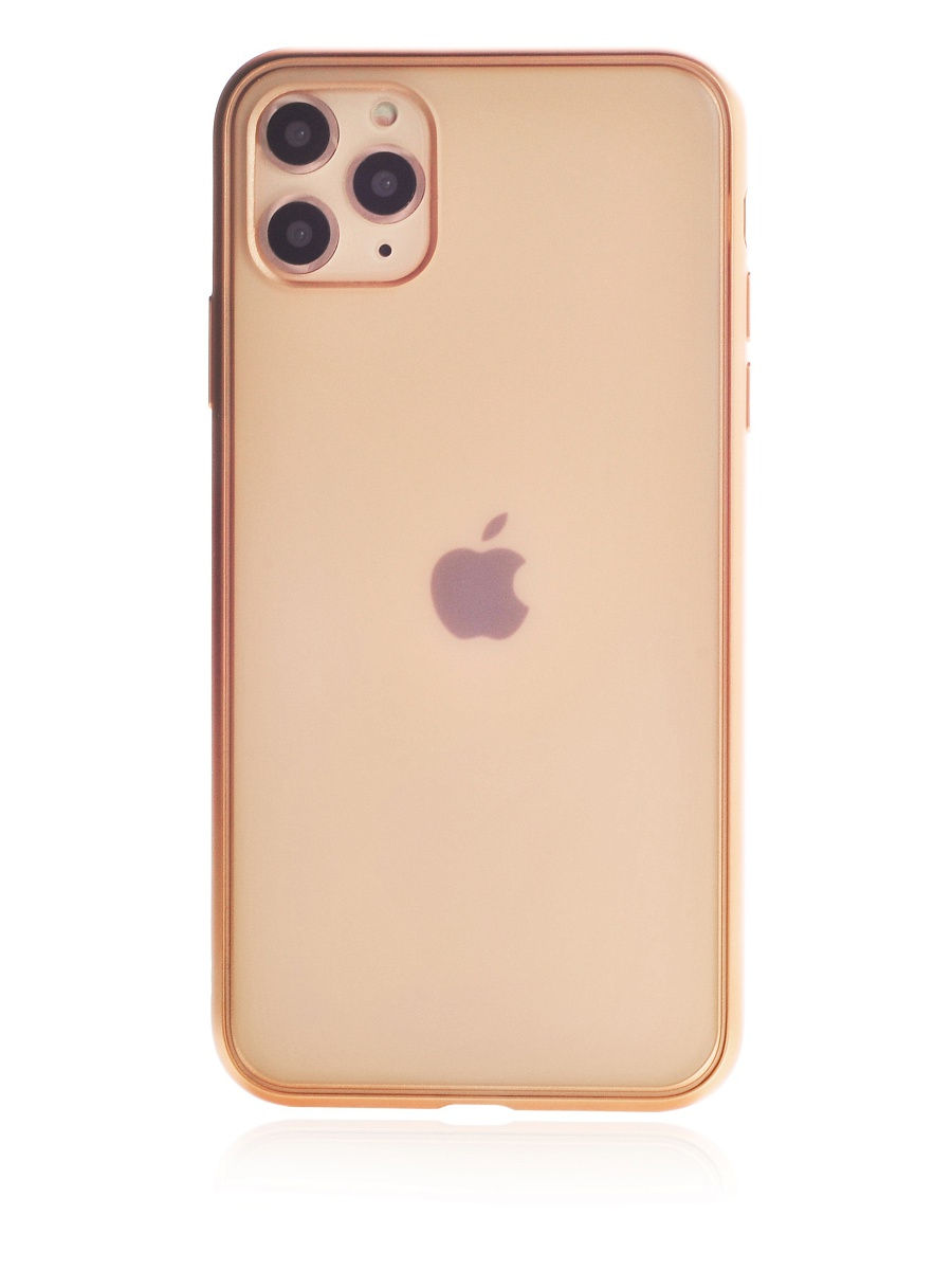 Чехол для смартфона Apple iPhone 11 Pro 5.8" - Gurdini Matt Silicone overlay, золотой
