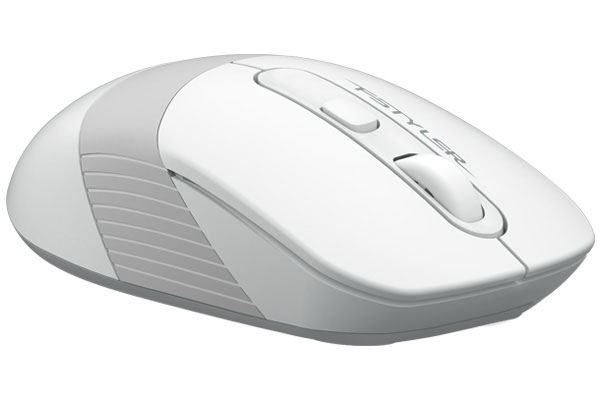 Мышь беспроводная A4Tech Fstyler FG10 2000dpi серый/белый