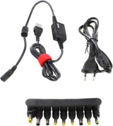 Блок питания для ноутбука STM MLU70 (15-20V, 70W, USB, 9 сменных разъемов) + разъем для Lenovo