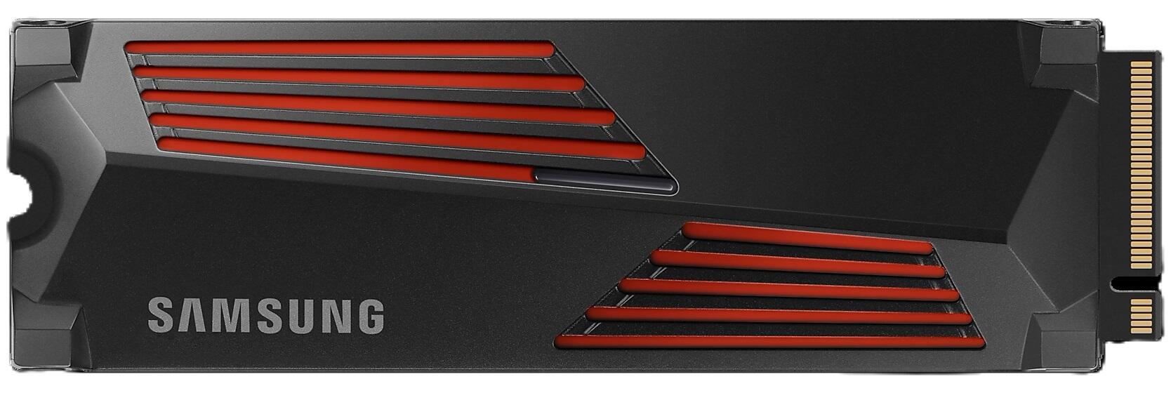 Накопитель SSD M.2 1Tb Samsung 990 PRO (PCI-E 4.0 x4, 7450/6900 Мбайт/сек, с радиатором)