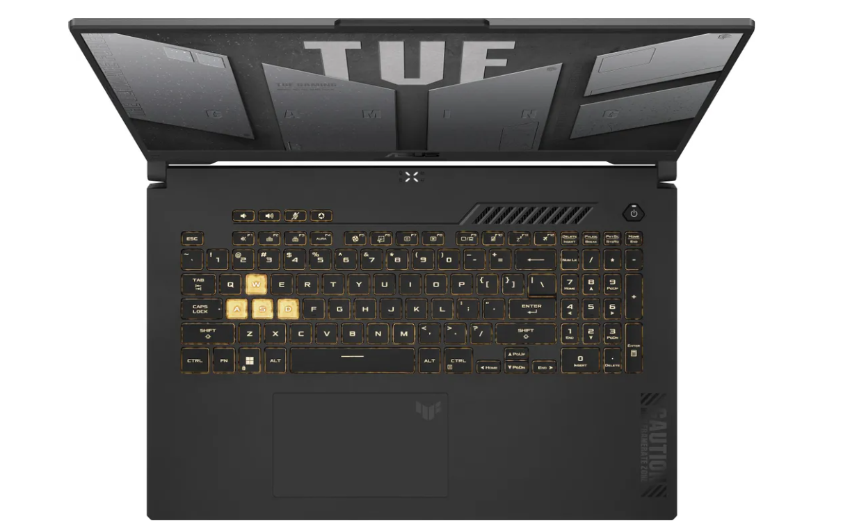 Ноутбук ASUS TUF Gaming FX707VJB-HX100 i5 210H/16G/512 SSD/RTX3050-6G/17.3"FHD/DOS/Grey (серый)