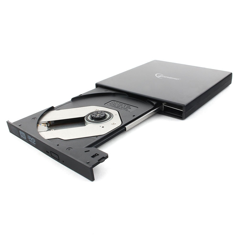 Внешний привод DVDRW Gembird DVD-USB-02 USB2.0 пластик, черный
