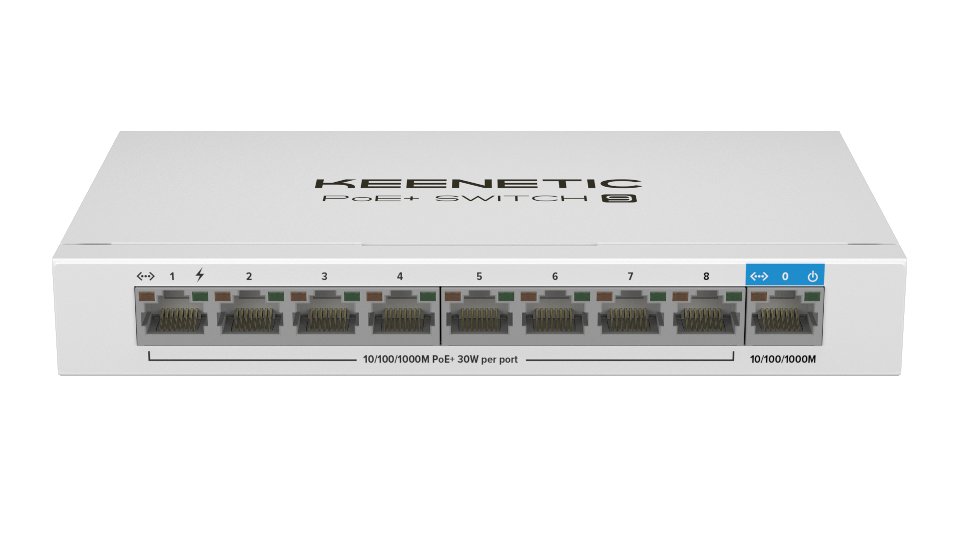 Коммутатор .9 port Keenetic PoE+ Switch 9 (KN-4710) 1000 Мбит/сек 8*PoE+