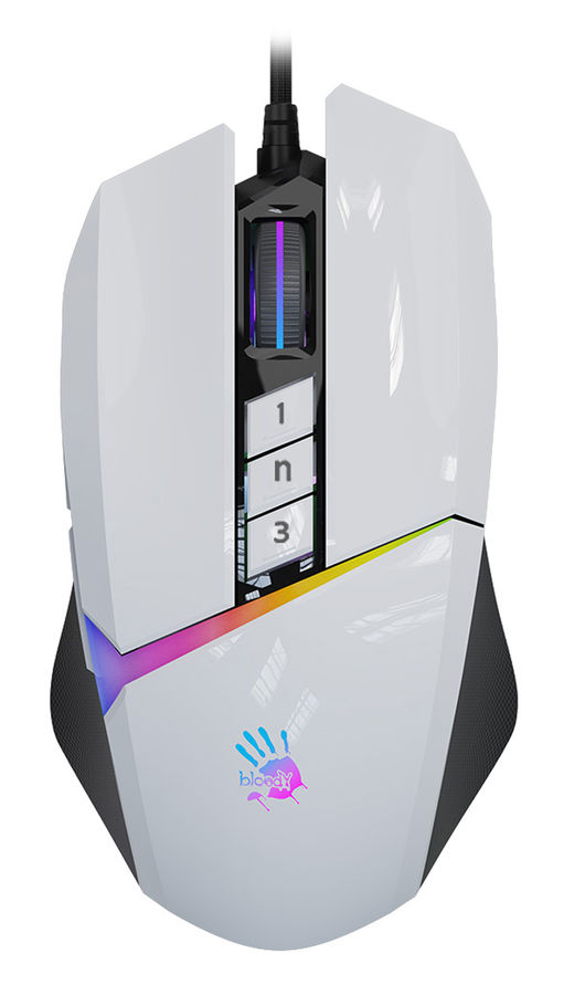 Мышь проводная A4Tech Bloody W60 MAX 10000dpi белый