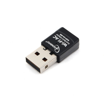 Сетевая карта USB2.0 Gembird WNP-UA-008 802.11b/g/n/ac/а, 2.4Ггц, 5Ггц, 600Мбит, 20 дБм, черный