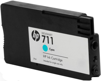 Картридж струйный HP 711 (CZ130AE) для HP DesignJet T120/T520, голубой