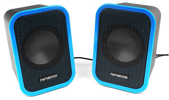 Акустическая система Гарнизон GSP-110 (2x3W, питание USB) black-blue