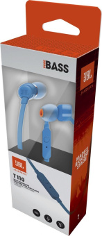 Наушники проводные JBL T110 jack 3.5mm Blue (синий)
