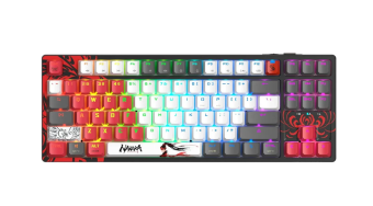 Клавиатура беспроводная A4Tech Bloody WS87 Naraka (механика, Wireless/BT/USB, RGB, свитчи: BLMS Red Plus)