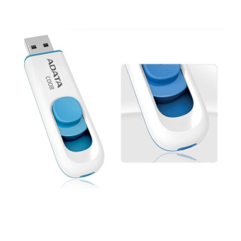Флешка .64Gb ADATA [C008] белый-синий USB