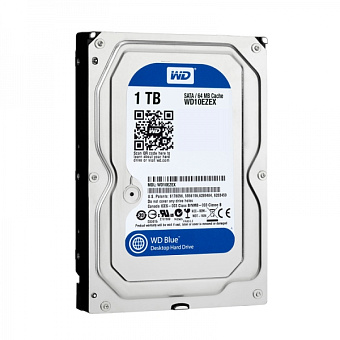 Жесткий диск SATA 1Tb WD Blue 7200rpm 64Mb SATA-3