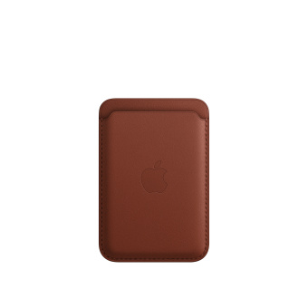 Кожаный кошелек для смартфона Apple iPhone Leather Wallet with Magsafe Umber