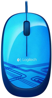 Мышь проводная Logitech M105 Optical 1000dpi USB Blue910-003114