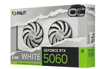 Видеокарта 8Gb PALIT RTX5060 WHITE OC (RTX5060) GDDR7 HDMI DP