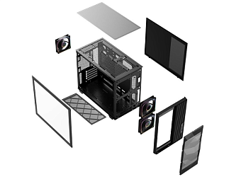 Корпус Powercase TX3 ARGB mATX чёрный