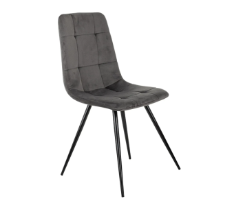 Кресло Бюрократ CH-K1 т.серый Holland 18 металл черный на ножках