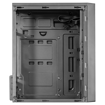 Корпус Ginzzu B200, 2xUSB2.0, 1xUSB 3.0, без вентиляторов, без БП, mATX, чёрный