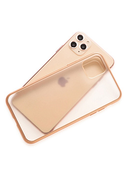 Чехол для смартфона Apple iPhone 11 Pro 5.8" - Gurdini Matt Silicone overlay, золотой