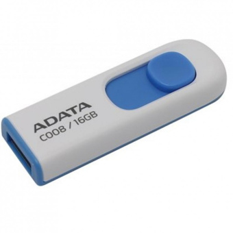 Флешка .16Gb ADATA [C008] USB белый/синий