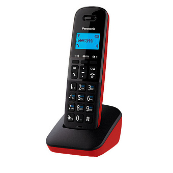 Радиотелефон Panasonic DECT KX-TGB 610 RUR (АОН, красный)