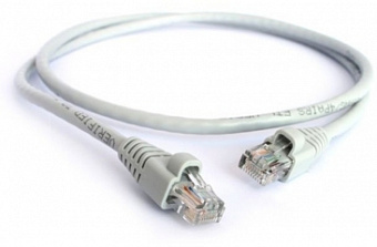 Кабель патч-корд .Patch cord кат.5e  0.25м, Cablexpert, многожильный, серый