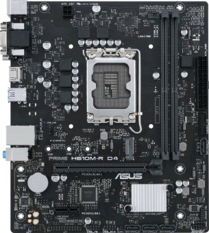 Материнская плата Socket-1700 ASUS PRIME H610M-R D4-SI (H610) 2*DDR4 1*PCI-Ex16 1*PCI-Ex1 M.2 HDMI V