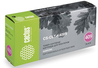 Картридж лазерный Cactus CS-CLT-K409S для Samsung, черный