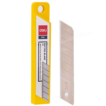 Лезвия Deli E2011 шир.лез.18мм сталь упак.:10 шт