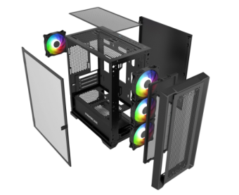 Корпус Powercase ByteFlow Micro mATX чёрный