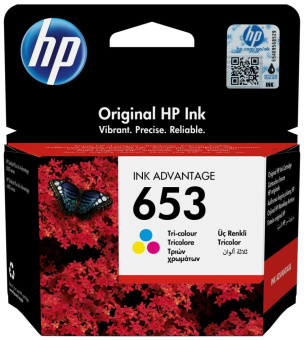Картридж струйный HP 653 (3YM74AE) для HP DeskJet Plus Ink Advantage 6075/6475, многоцветный (200стр.) (5мл)