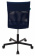 Кресло Бюрократ CH-1399 (эко.кожа/сетка, без мех. качания, крест. металл, до 120 кг) Синий