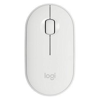 Мышь беспроводная Logitech M350 Bluetooth Pebble белый