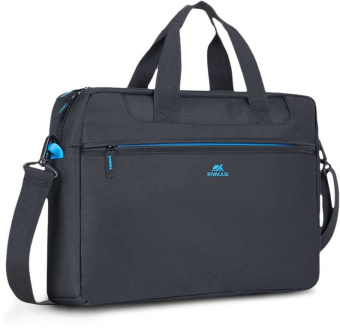 Сумка для ноутбука 15" Riva 8057 полиэстер, черная