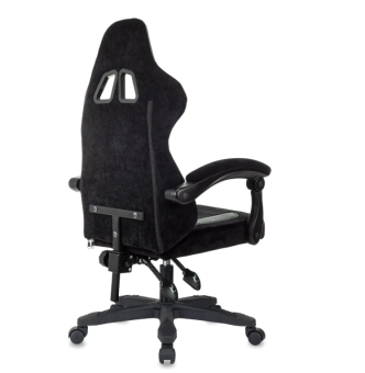 Кресло Knight Wolf черный/серый крестов. пластик