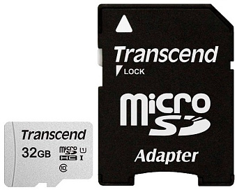Карта памяти microSD 32Gb Transcend microSDHC Class 10 + адаптер SD