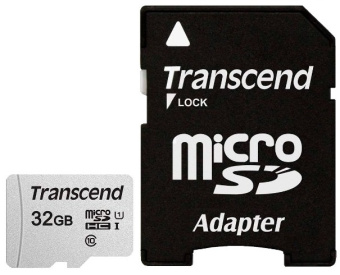 Карта памяти microSD 32Gb Transcend microSDHC Class 10 + адаптер SD